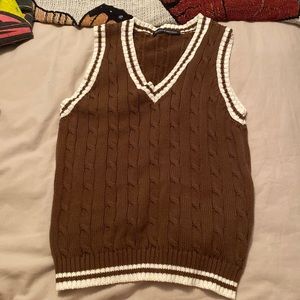 Brandy Melville brown sweater vest